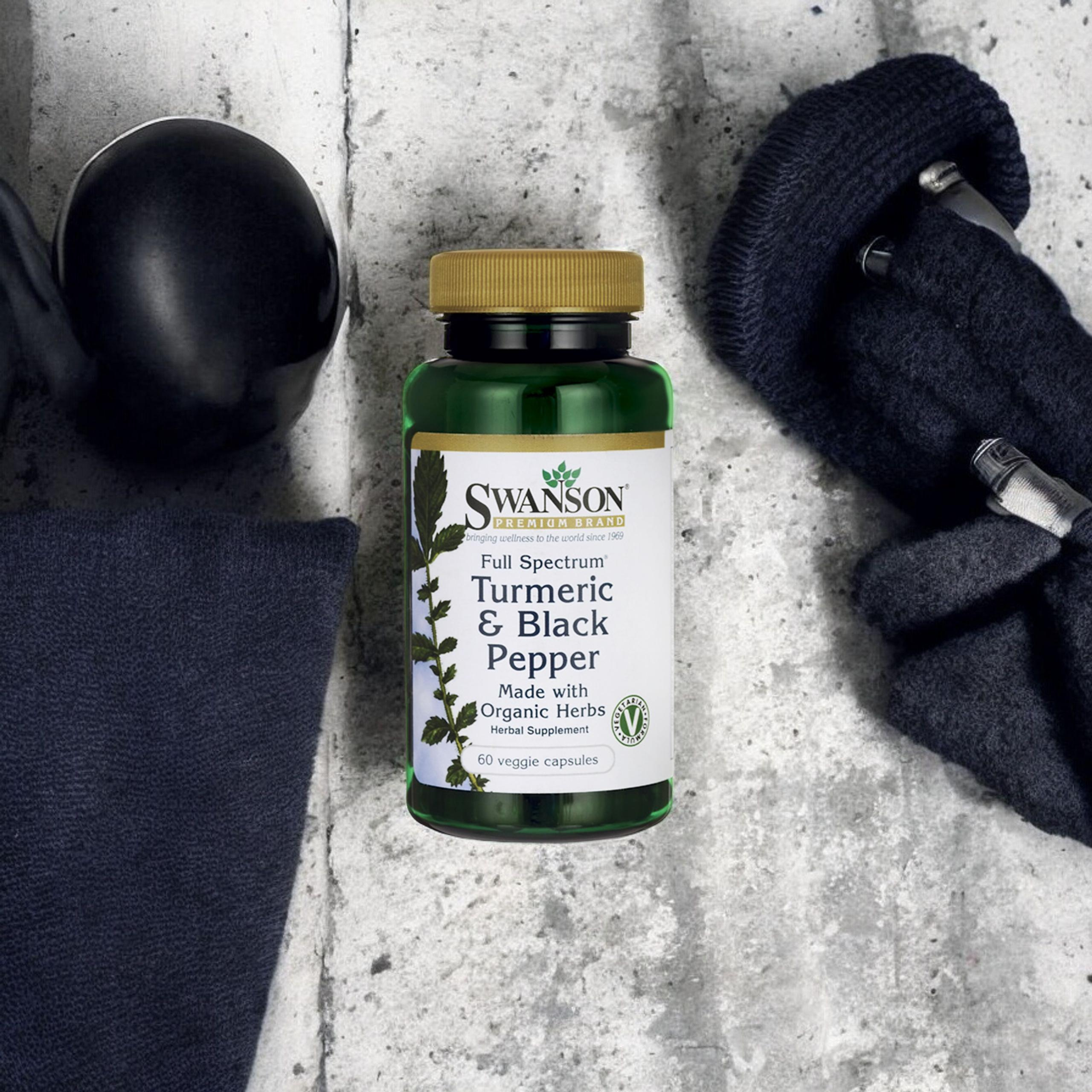 SWANSON Turmeric Black Pepper (Curcuma z Piperyną) - 60vcaps.