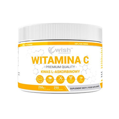 WISH Pharmaceutical Vitamin C 1000mg (Acide L-Ascorbique) - 250g