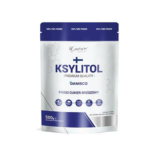 WISH Pharmaceutical Xylitol 100% Danisco Sucre de Bouleau Finlandais - 500g