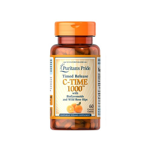 Puritan's Pride C-Time 1000 Libération Retardée - 60tabs - Vitamine C