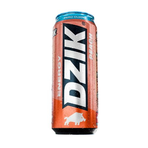 DZIK - Boisson énergisante - 500ml - Pêche