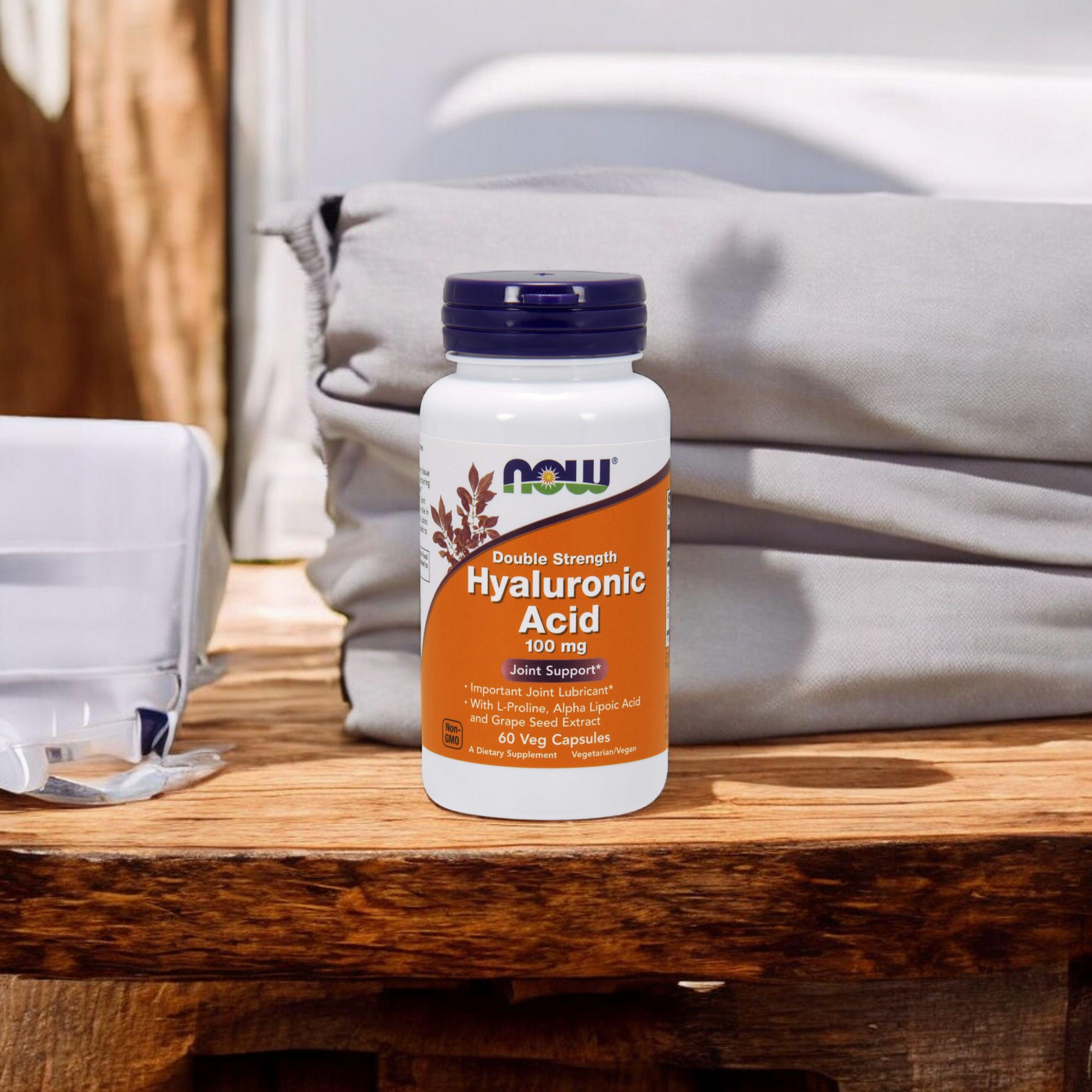 NOW Acide Hyaluronique 100mg - 60vcaps.