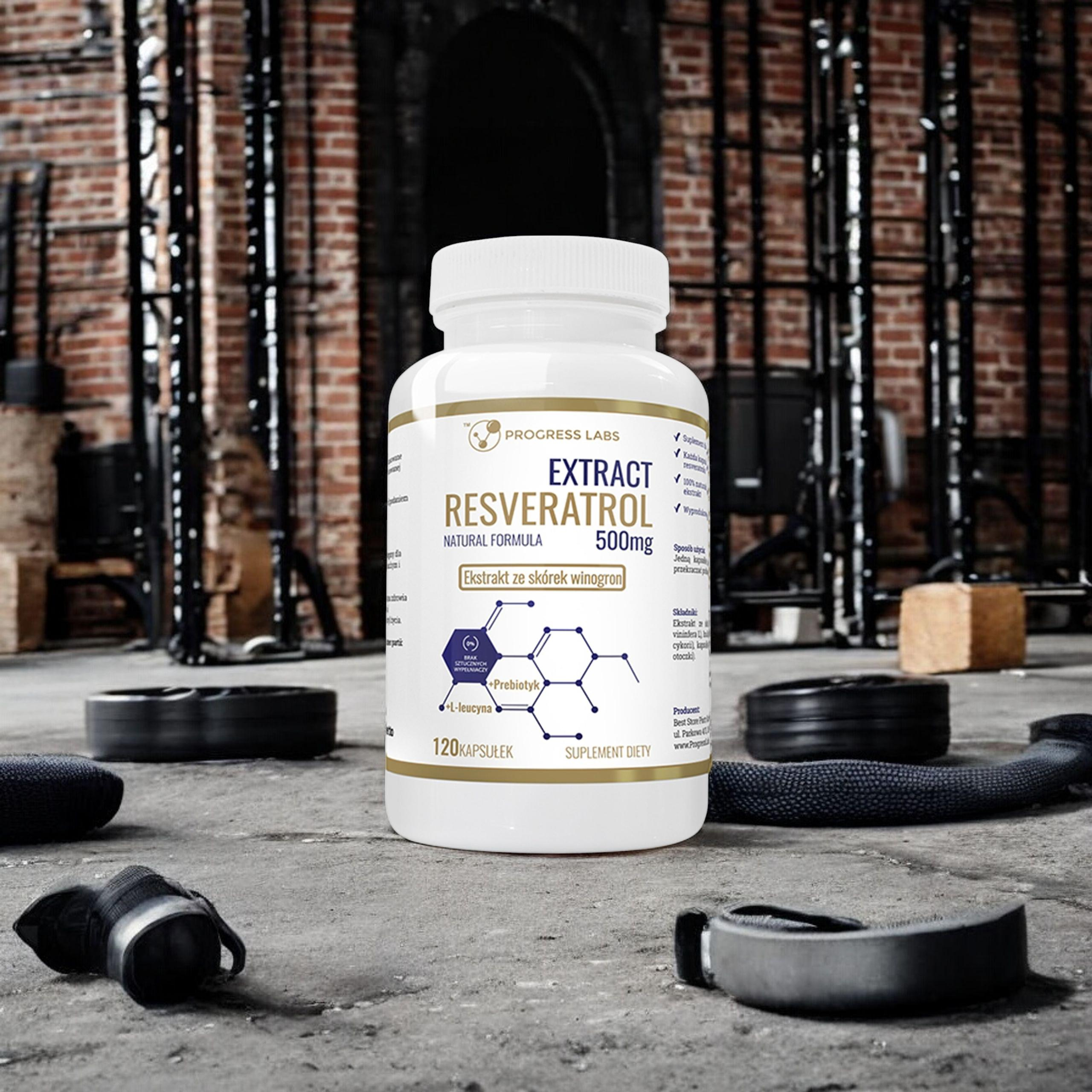 PROGRESS LABS Resveratrol Extract 500mg - 120caps