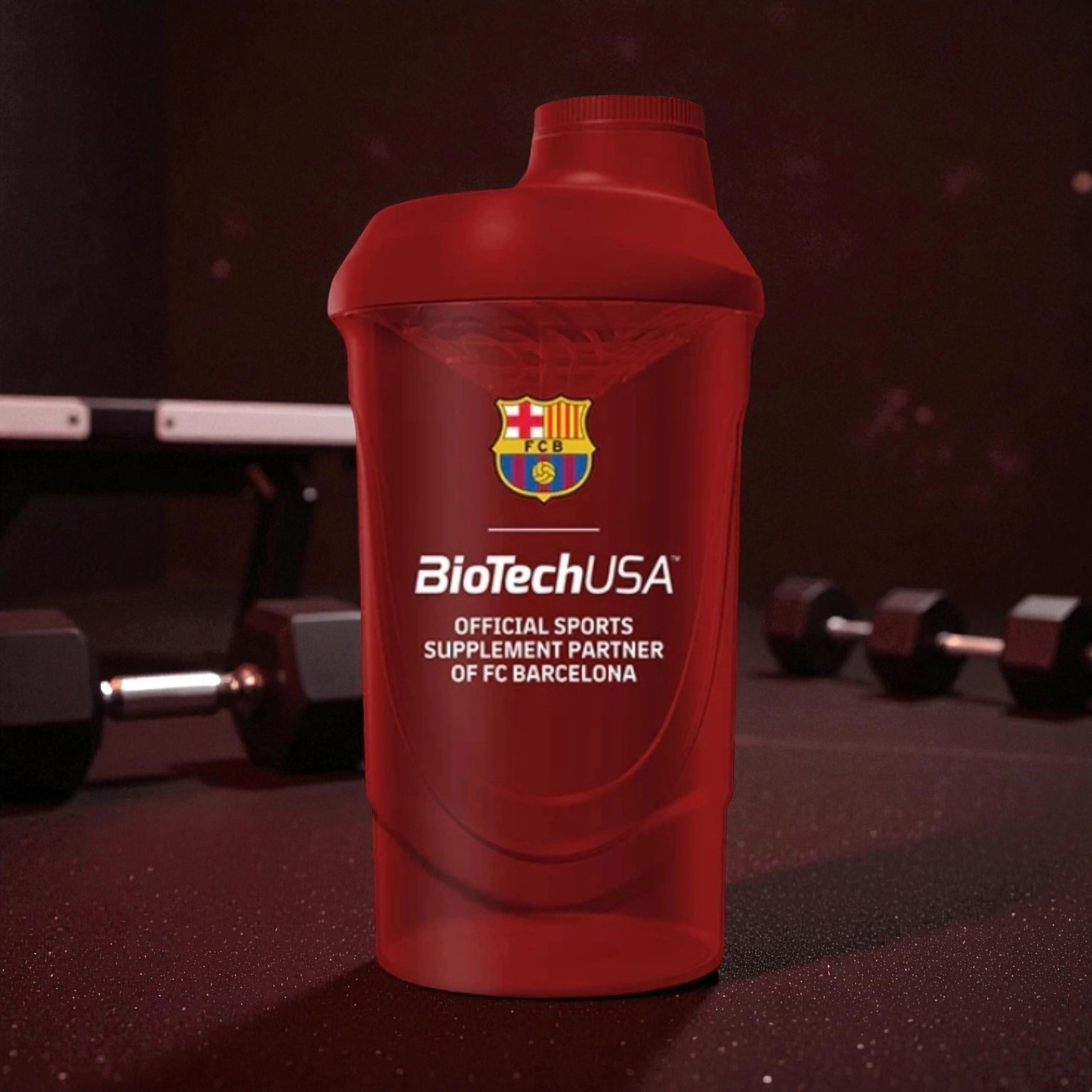 BIOTECH - Shaker Biotech FC Barcelona - 600ml - Rouge