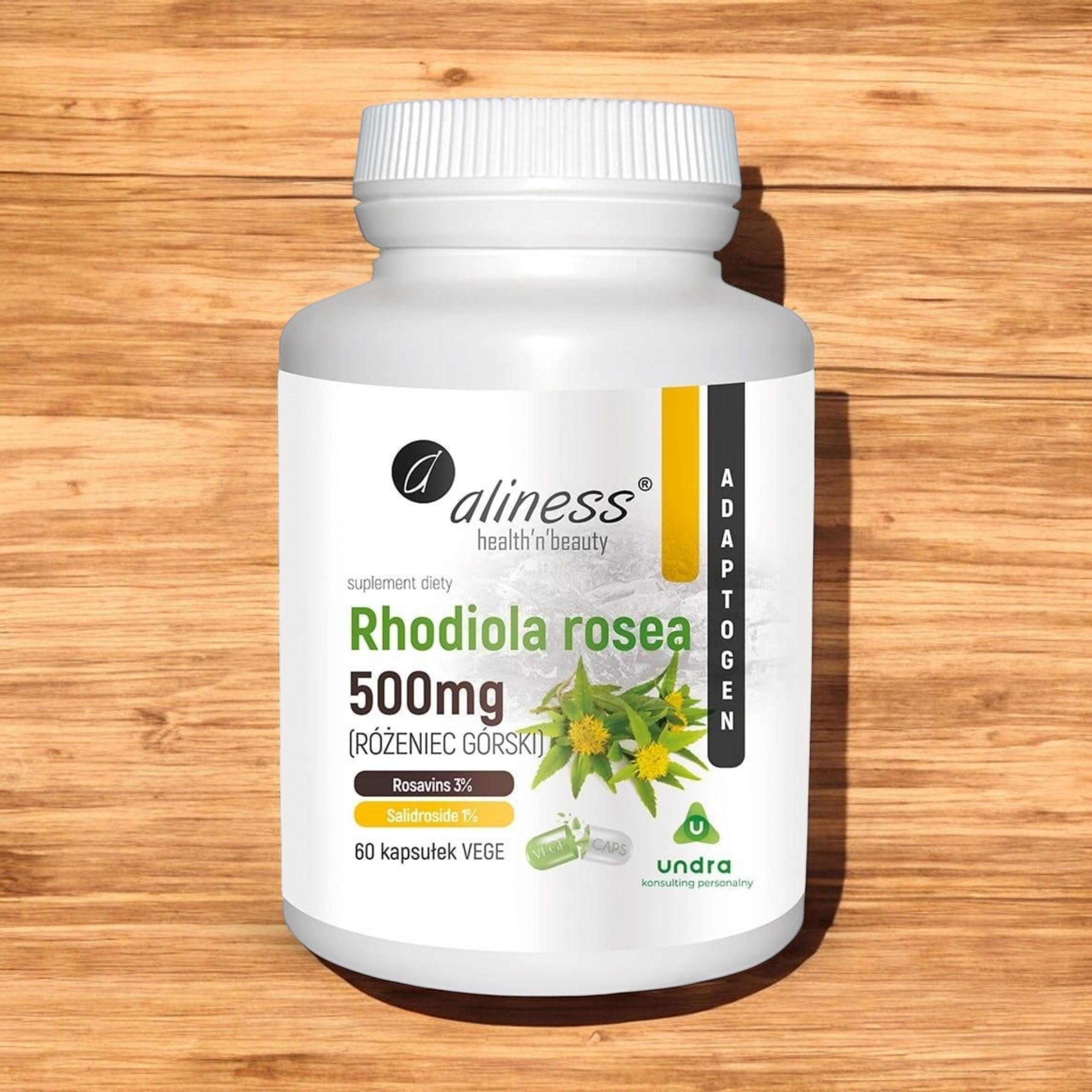 ALINESS - Rhodiola Rosea 500mg - 60gél.vég.