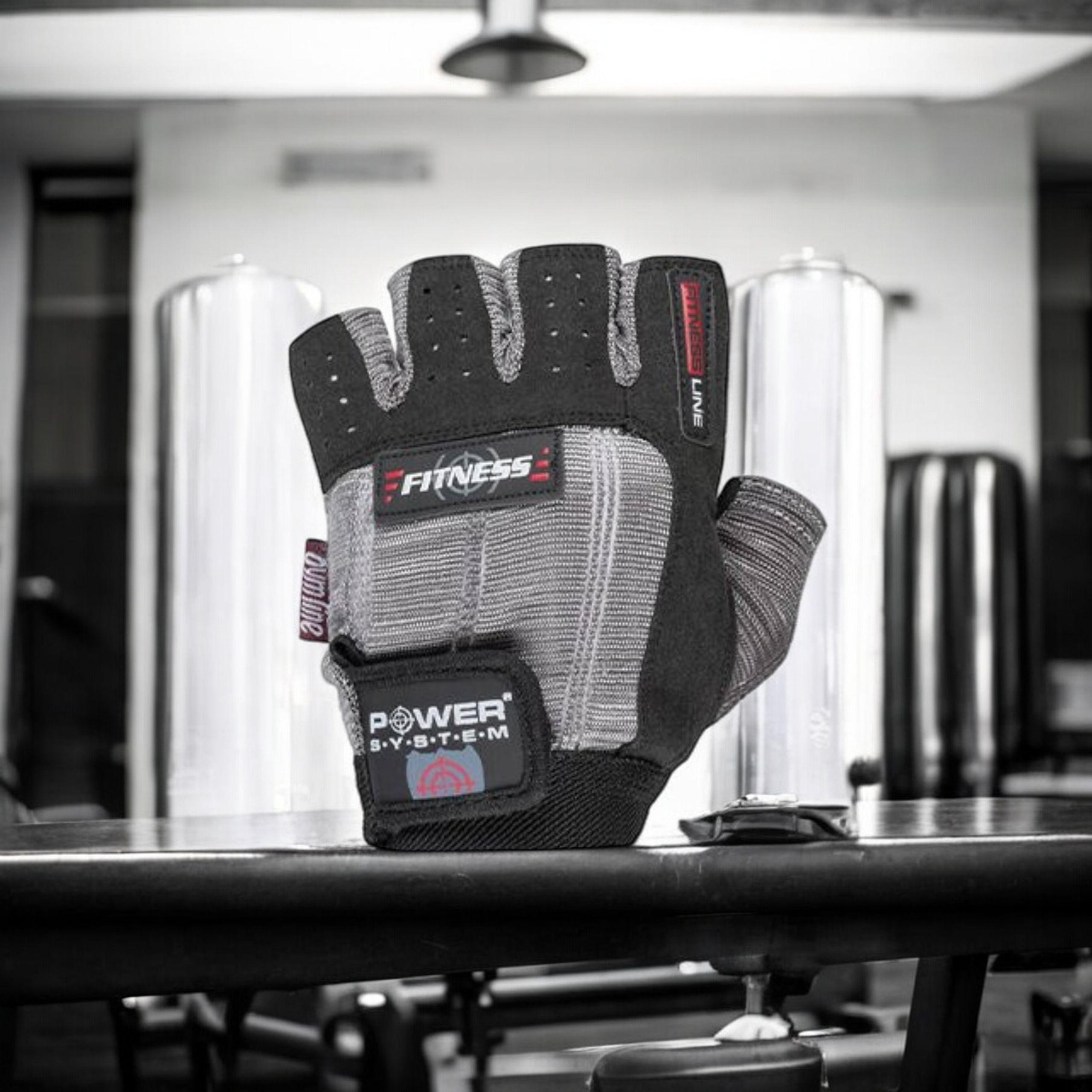 POWER SYSTEM Gants Fitness - Szaro-Czarne