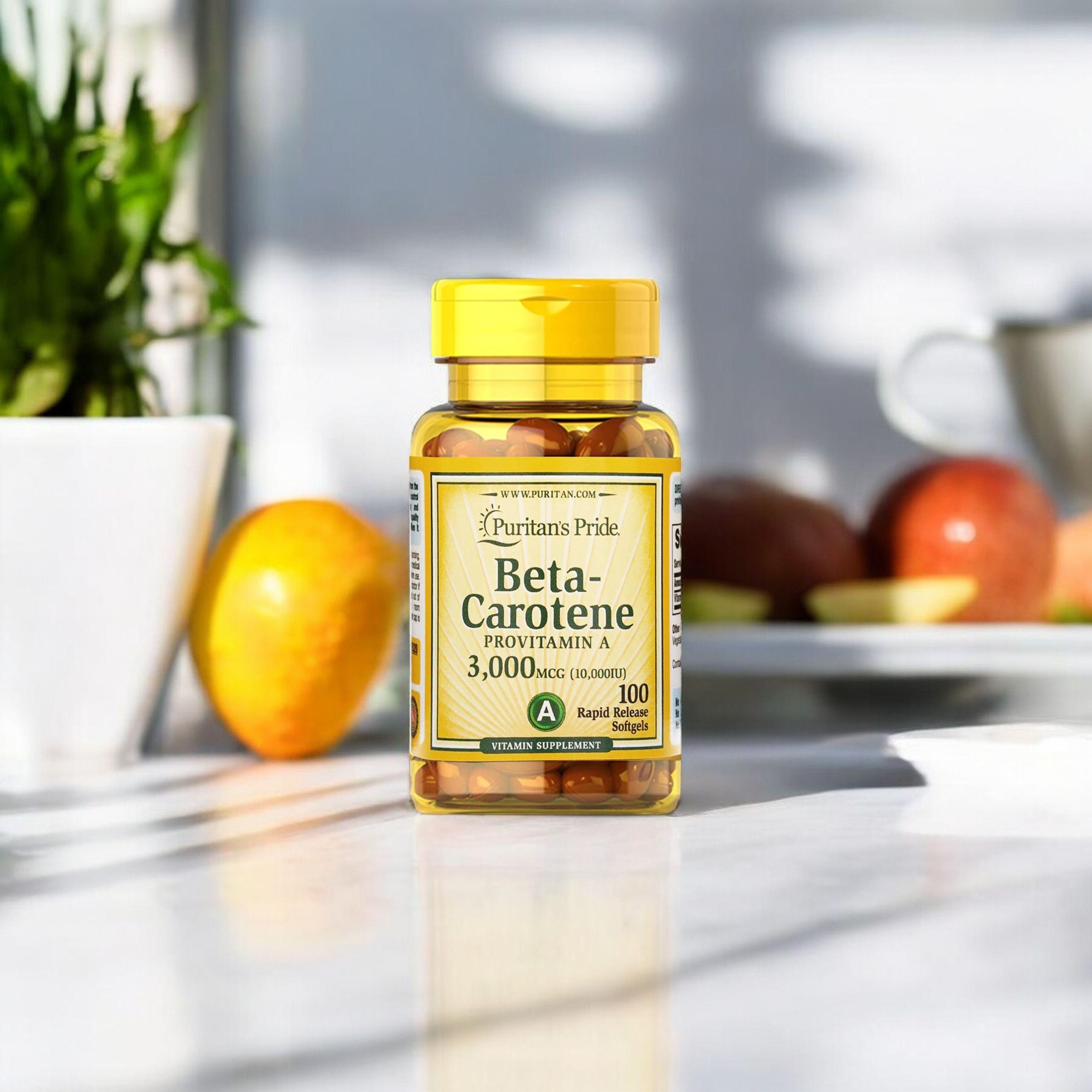 Puritan's Pride Beta - Carotene 10000IU - 100soft gels