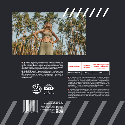 MP NUTRITION Vitamin C 1000mg - 100caps - Vitamine C