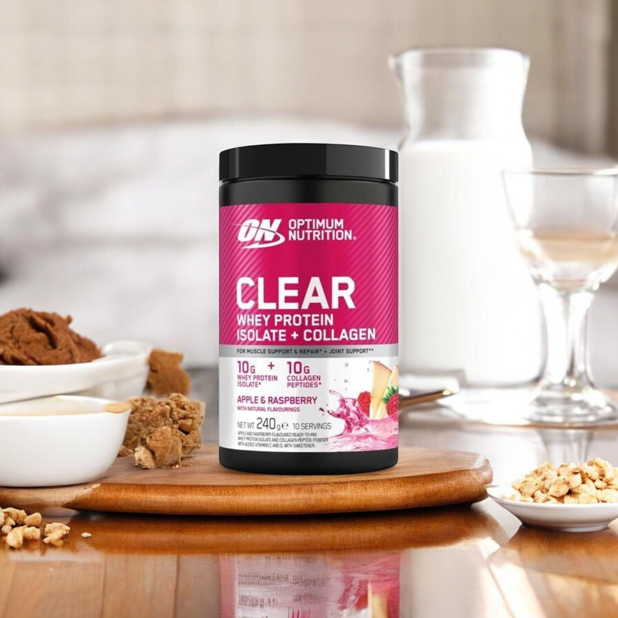 OPTIMUM NUTRITION - Collagène de Lactosérum - 240g - Pomme Framboise