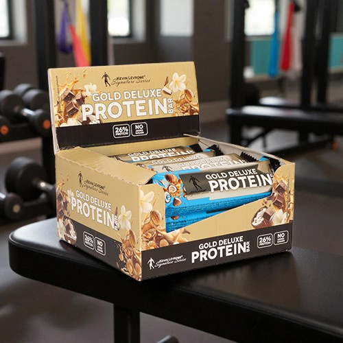 KEVIN LEVRONE - Gold Deluxe Protein Bar - 12x 48g - Noix de Coco et Caramel