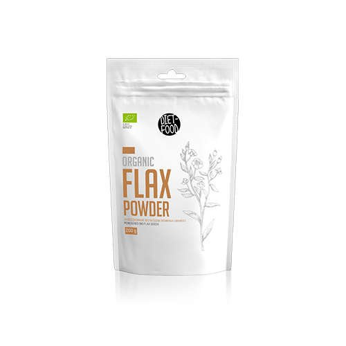 DIET FOOD Bio Flax Seeds Powder - 200g - Graines de lin