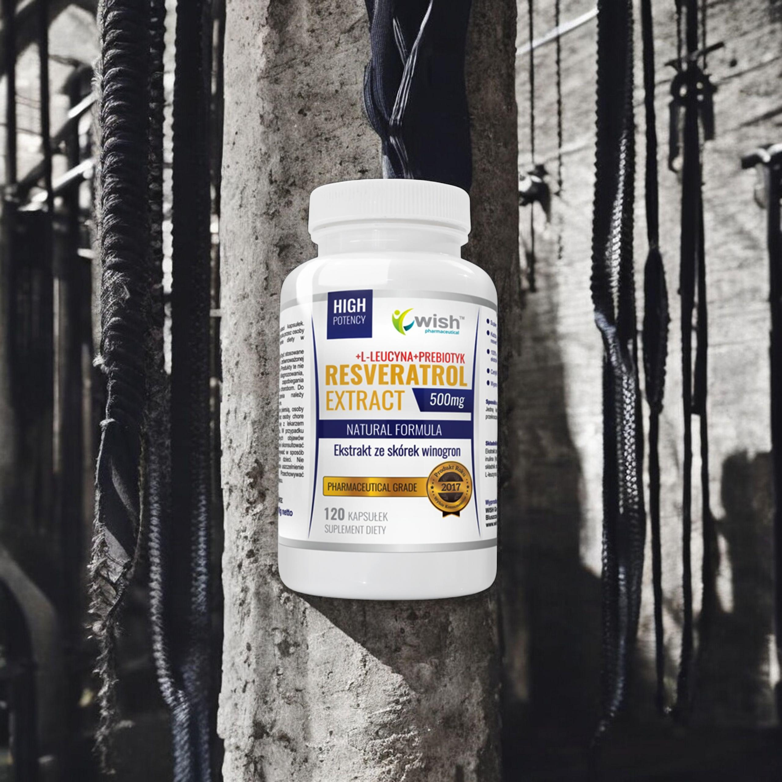 WISH Pharmaceutical Resveratrol Extract 500mg - 120caps