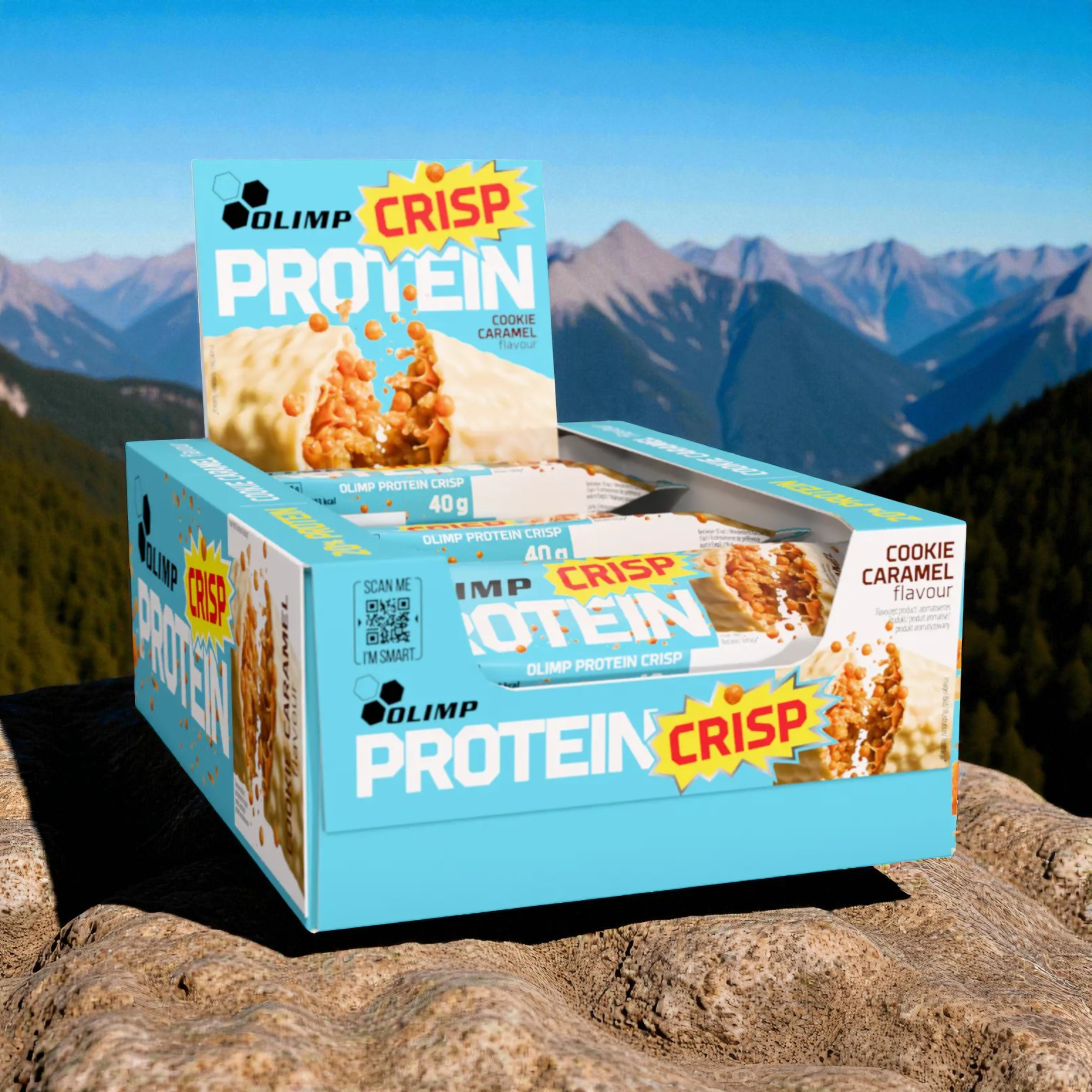 OLIMP - Protein Crisp Bar - 20x 40g - Cookie Caramel