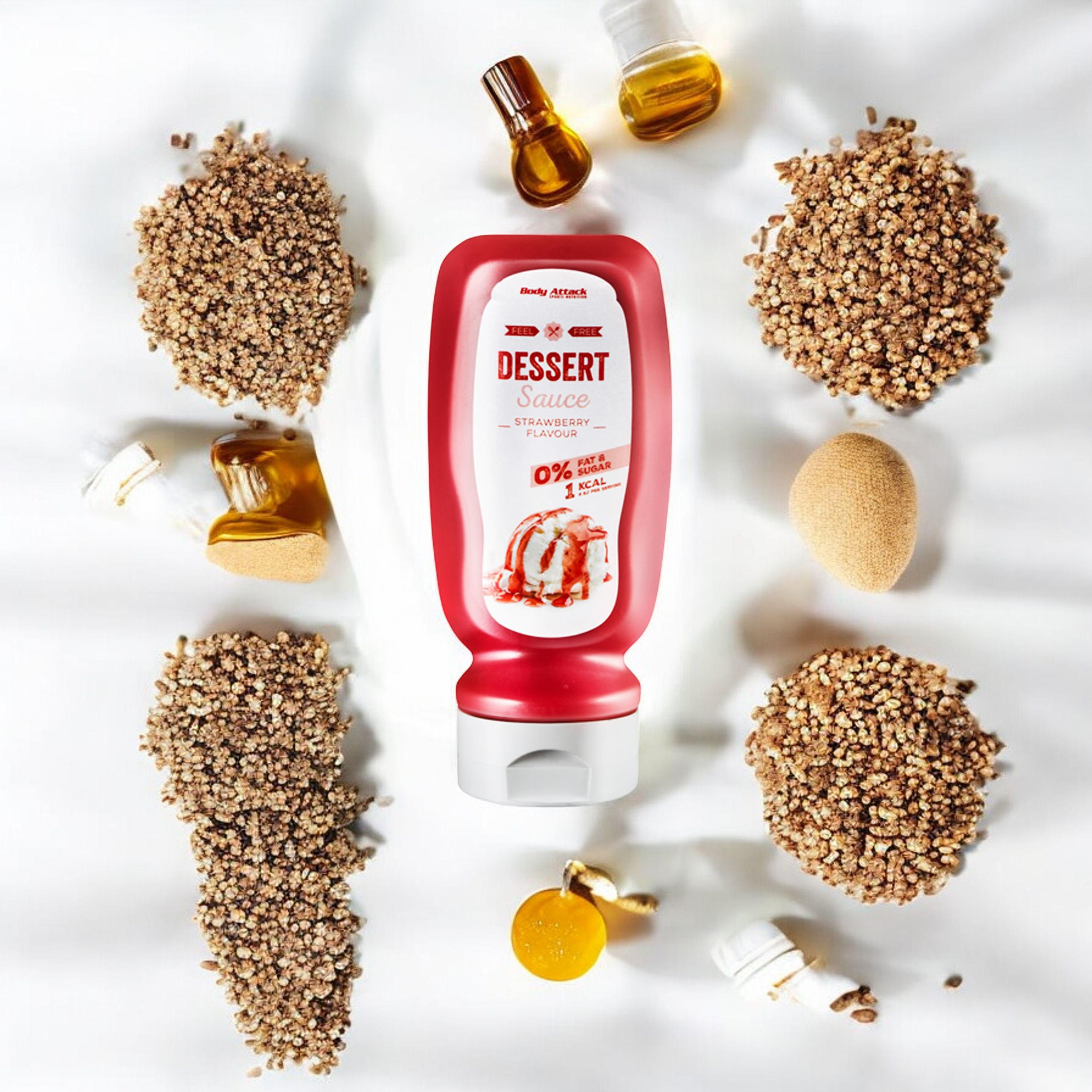 BODY ATTACK Dessert Sauce Strawberry Flavour - 320ml