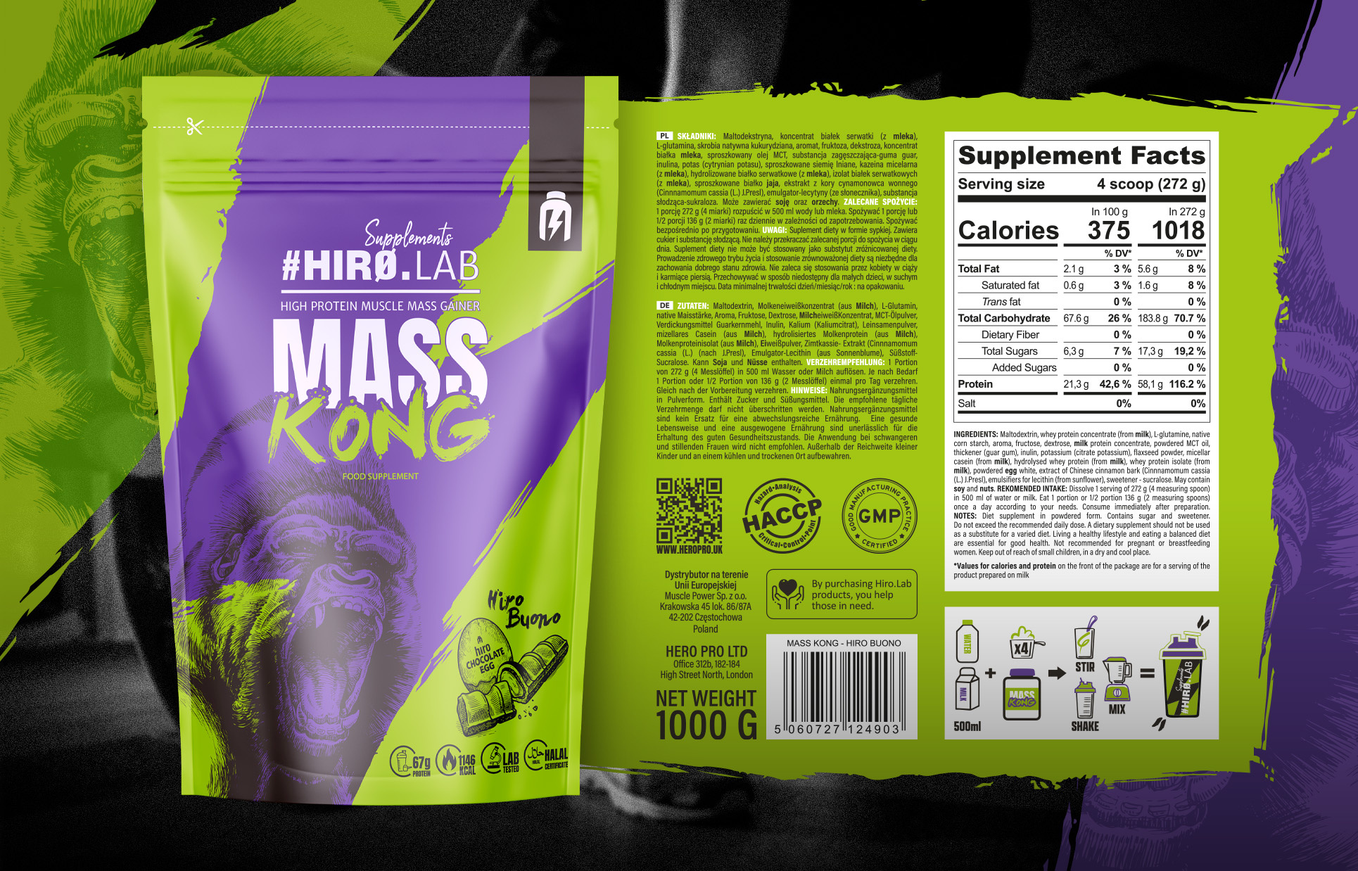 HIRO.LAB Mass Kong - 1000g