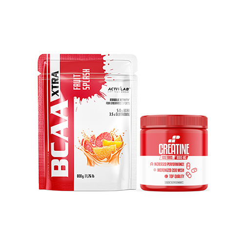 Zestaw ACTIVLAB | MP SPORT - BCAA Xtra Fruit Splash - 800g + MP Creatine 1000mg - 120tabs