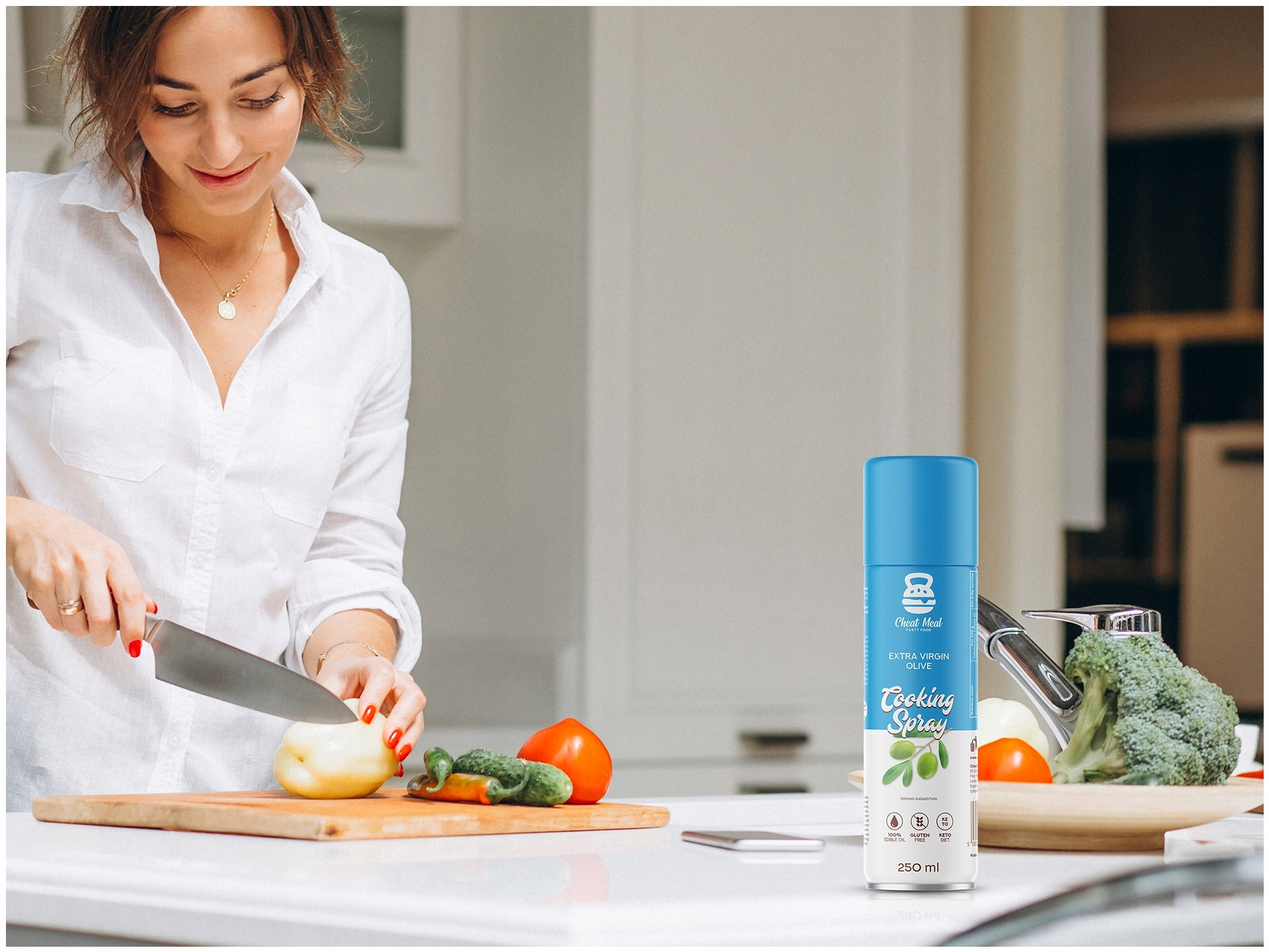 Pâtes Konjac Tagliatelle 400g + Spray d’huile d’olive Cheat ENSEMBLE