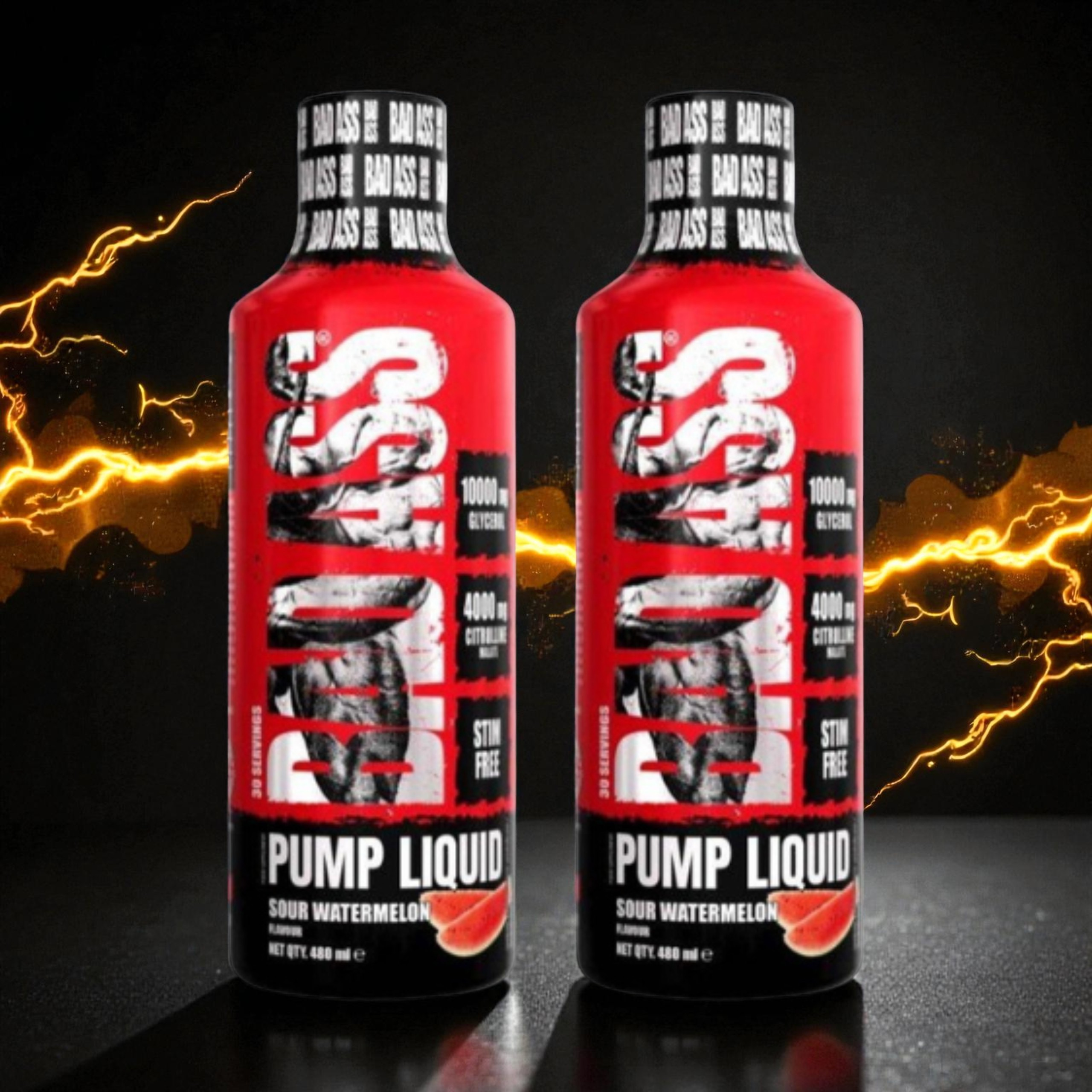 BAD ASS - Bad Ass Pump Liquid - 2x 480ml - Sour Watermelon - SOLDES - 31-03