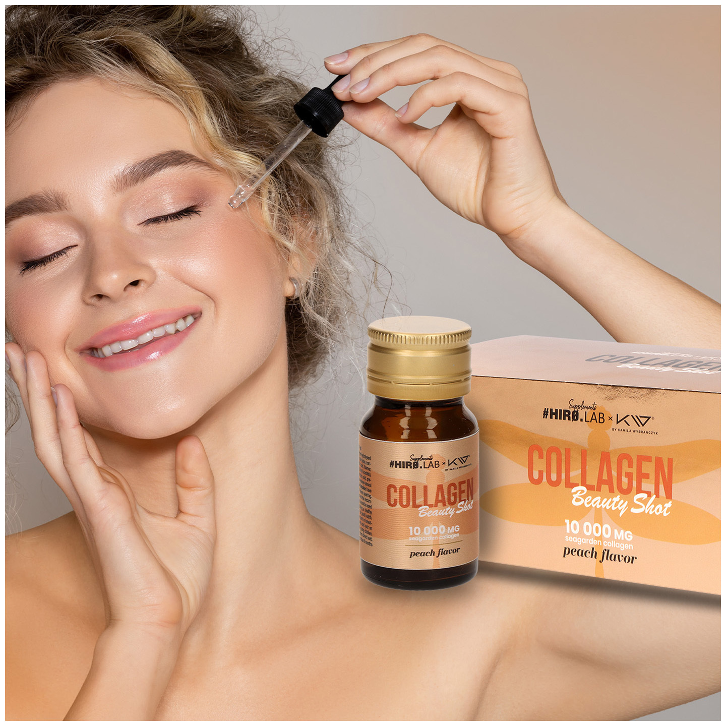 HIRO.LAB Collagen Shot – 30x 30 ml - Pêche