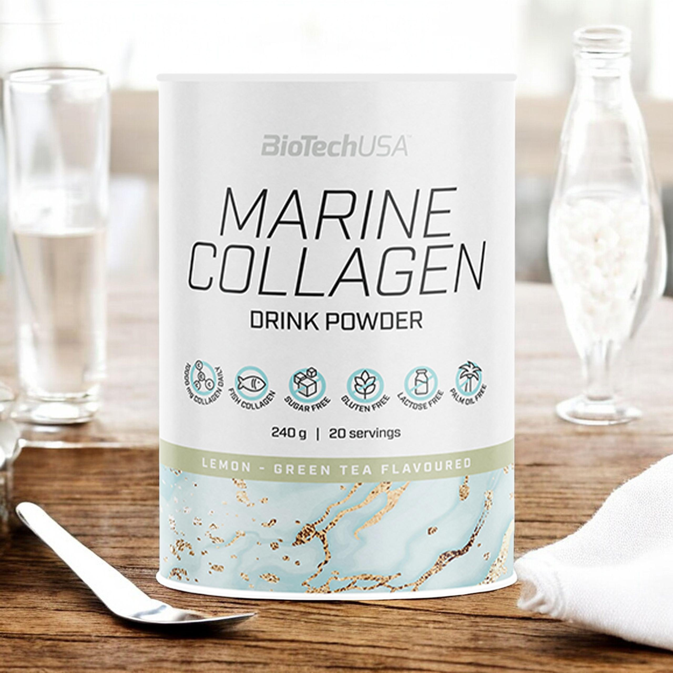 BioTech USA Marine Collagen Drink Powder - 240g - Citron Thé Vert