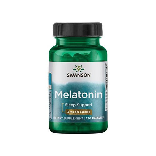 SWANSON - Melatonin 3mg - 120caps. - Mélatonine