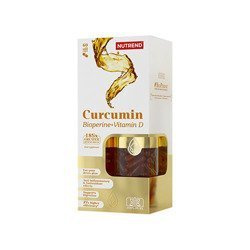 NUTREND Curcumin + Bioperine + Vitamin D (Curcuma avec Pipérine) - 60caps