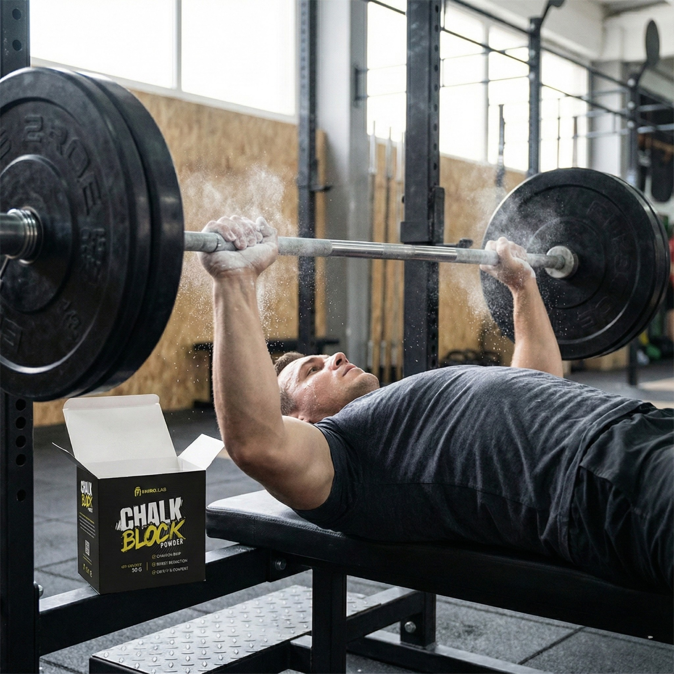 Chalk - magnezja w kostce - crossfit wspinaczka trójbój gimnastyka