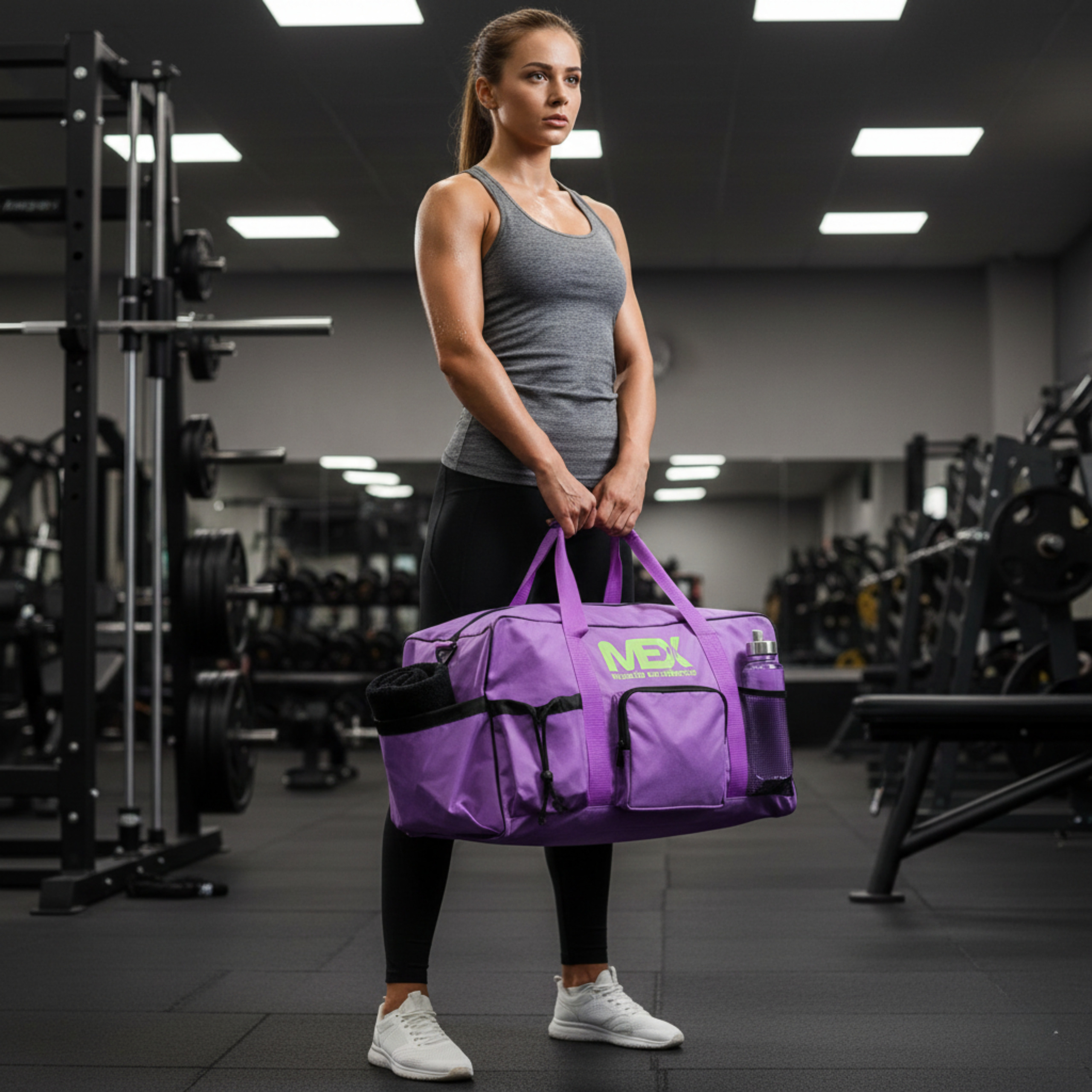 MEX NUTRITION - Sac de Sport GymFit - Violet