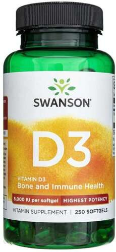 SWANSON - Vitamin D3 5000IU - 250softgels