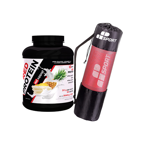 Zestaw RED SUPPORT Red Protein - 2040g + MP SPORT - Tapis d'entraînement GRATUIT