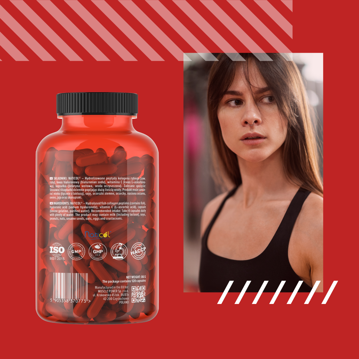 MP NUTRITION Marine Collagen 550mg - 120caps - Collagène Marin Naticol