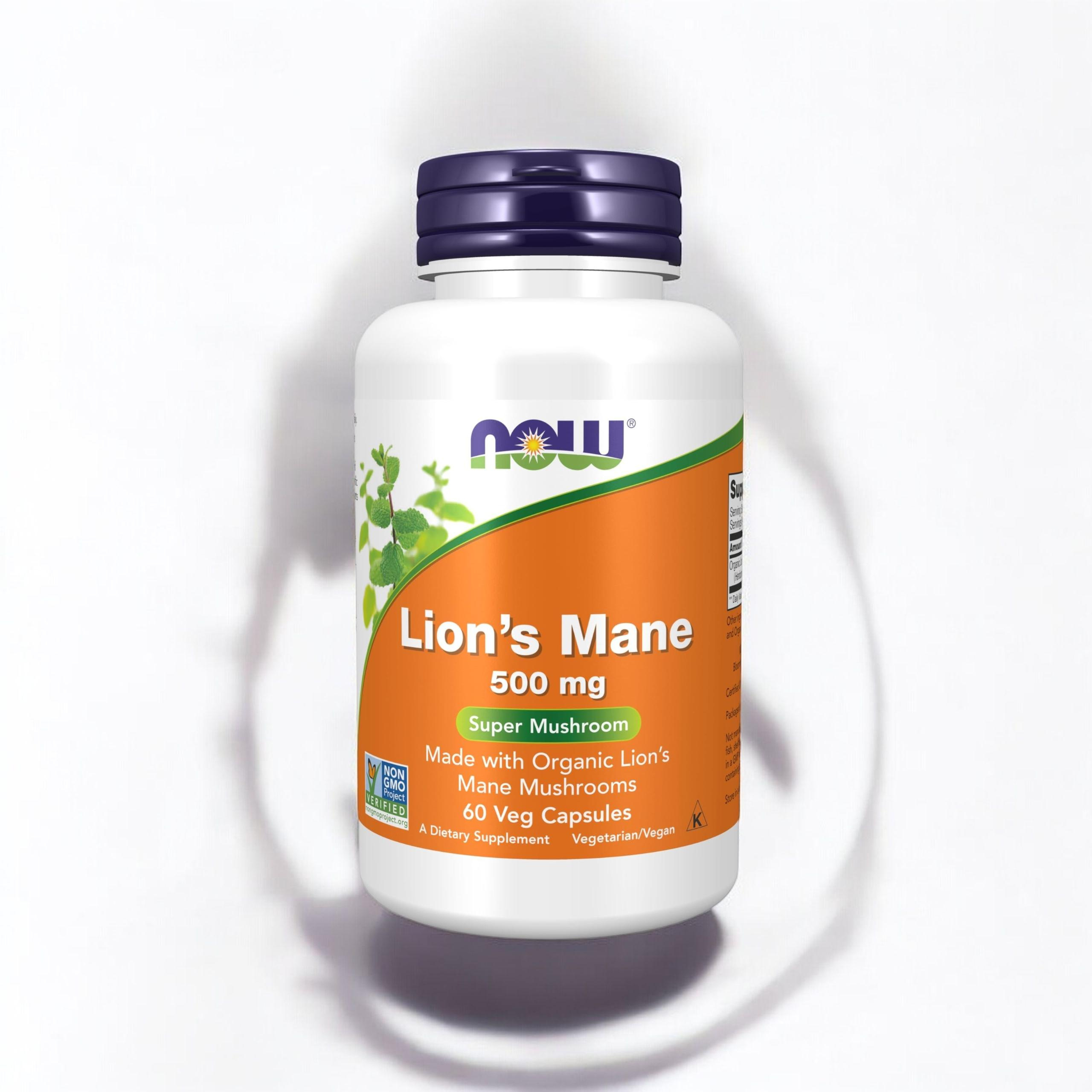 NOW - Champignon Crinière de Lion 500mg - 60 gélules