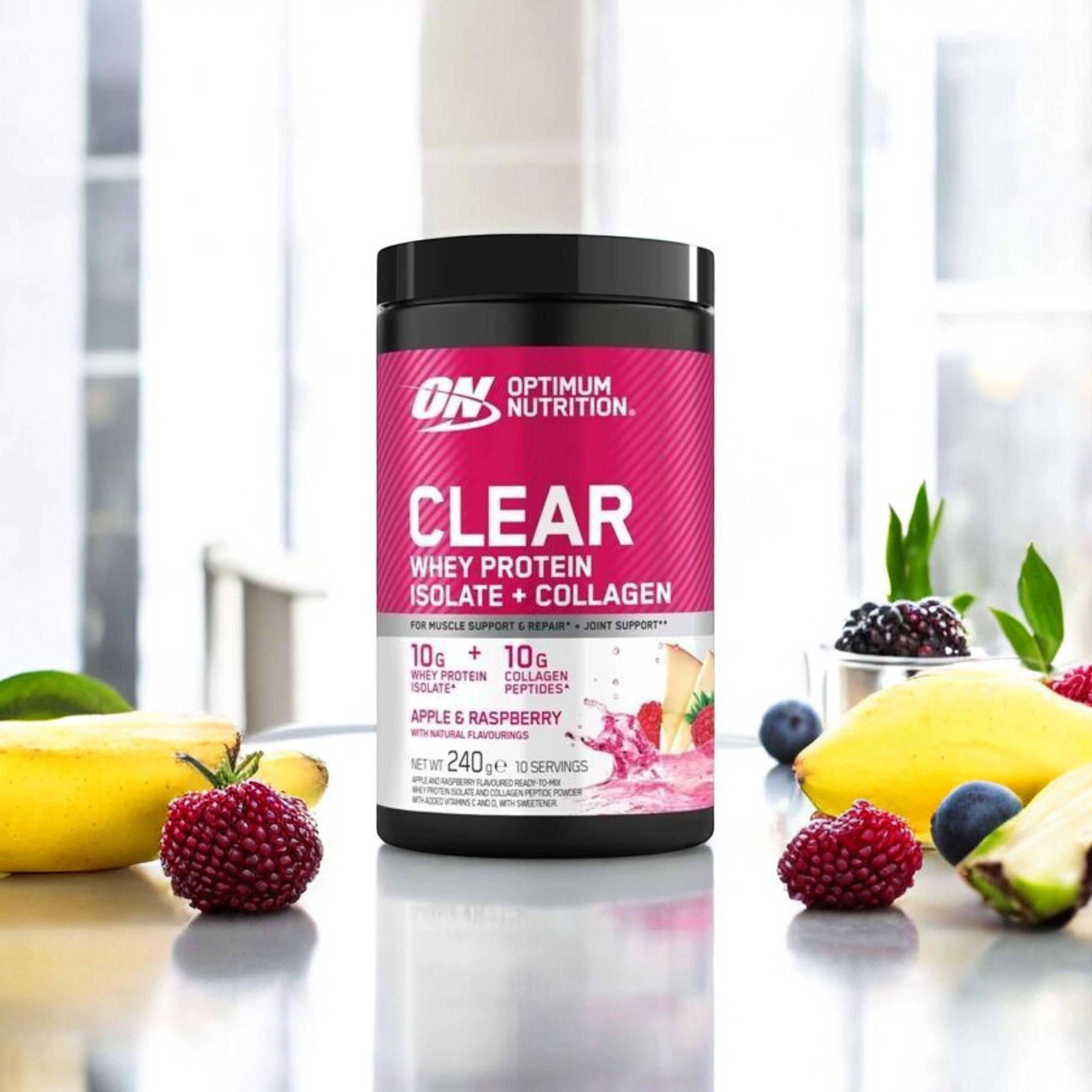 OPTIMUM NUTRITION - Collagène de Lactosérum - 240g - Pomme Framboise