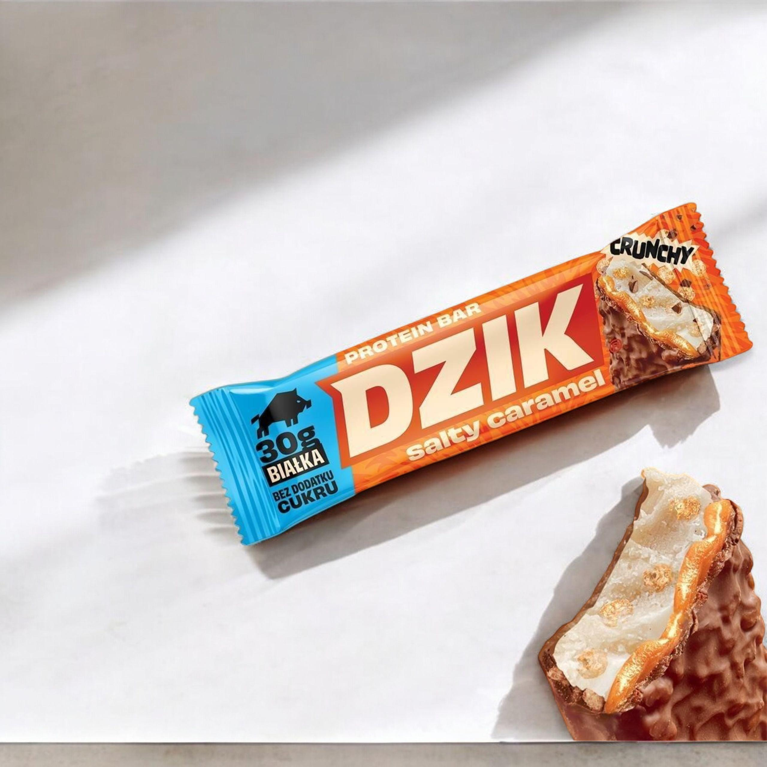 DZIK - Barre Protéinée Croquante - 70g - Caramel Salé - SOLDES - 6-05