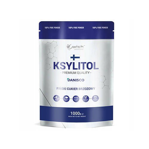 WISH Pharmaceutical Xylitol 100% Danisco Sucre Finlandais Brun -1000g