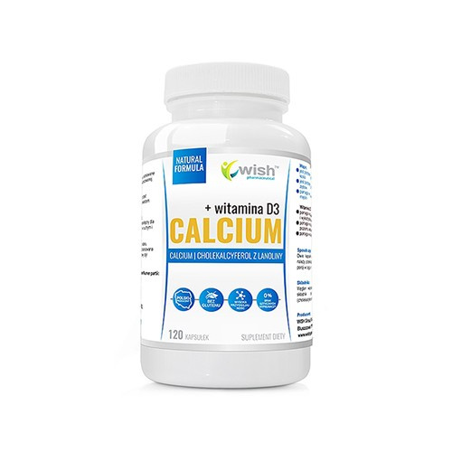 WISH Pharmaceutical Calcium + Vitamine D3 - 120caps.