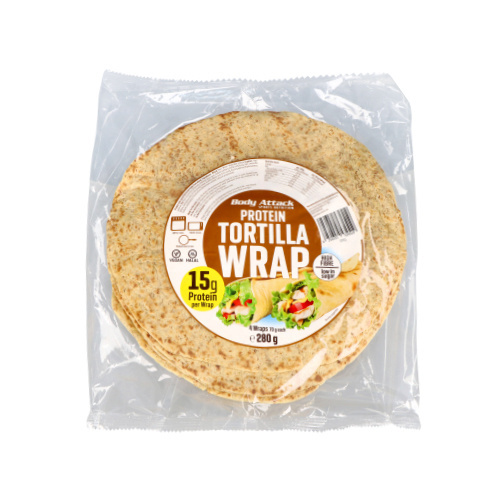 BODY ATTACK Protein Tortilla Wraps (4 wraps) - 280g