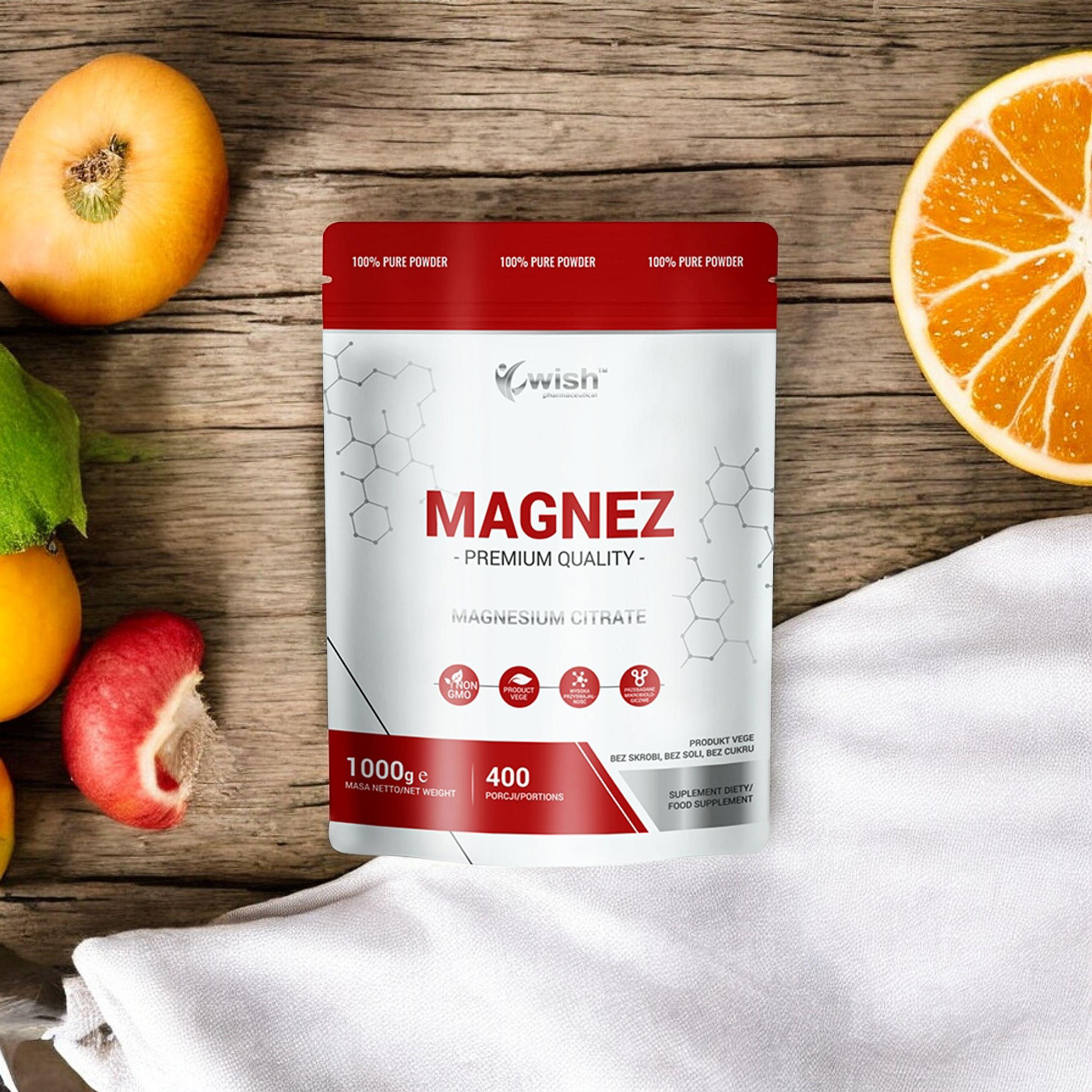 WISH Pharmaceutical Cytrynian Magnezu - 1000g