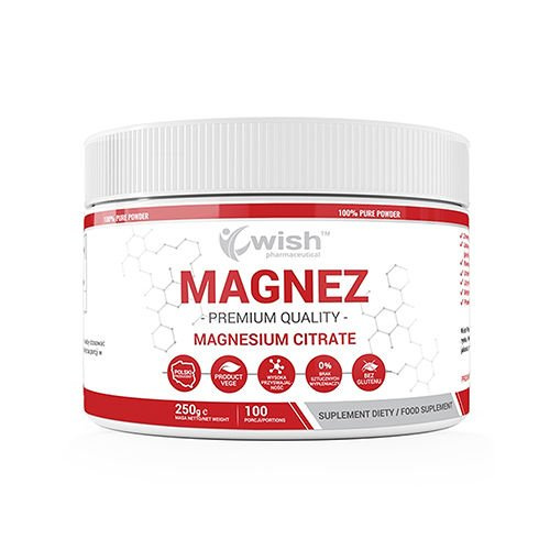 WISH Pharmaceutical Cytrynian Magnezu - 250g