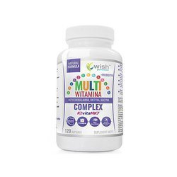 WISH Pharmaceutical Multivitamin Complex + Prébiotique - 120caps.