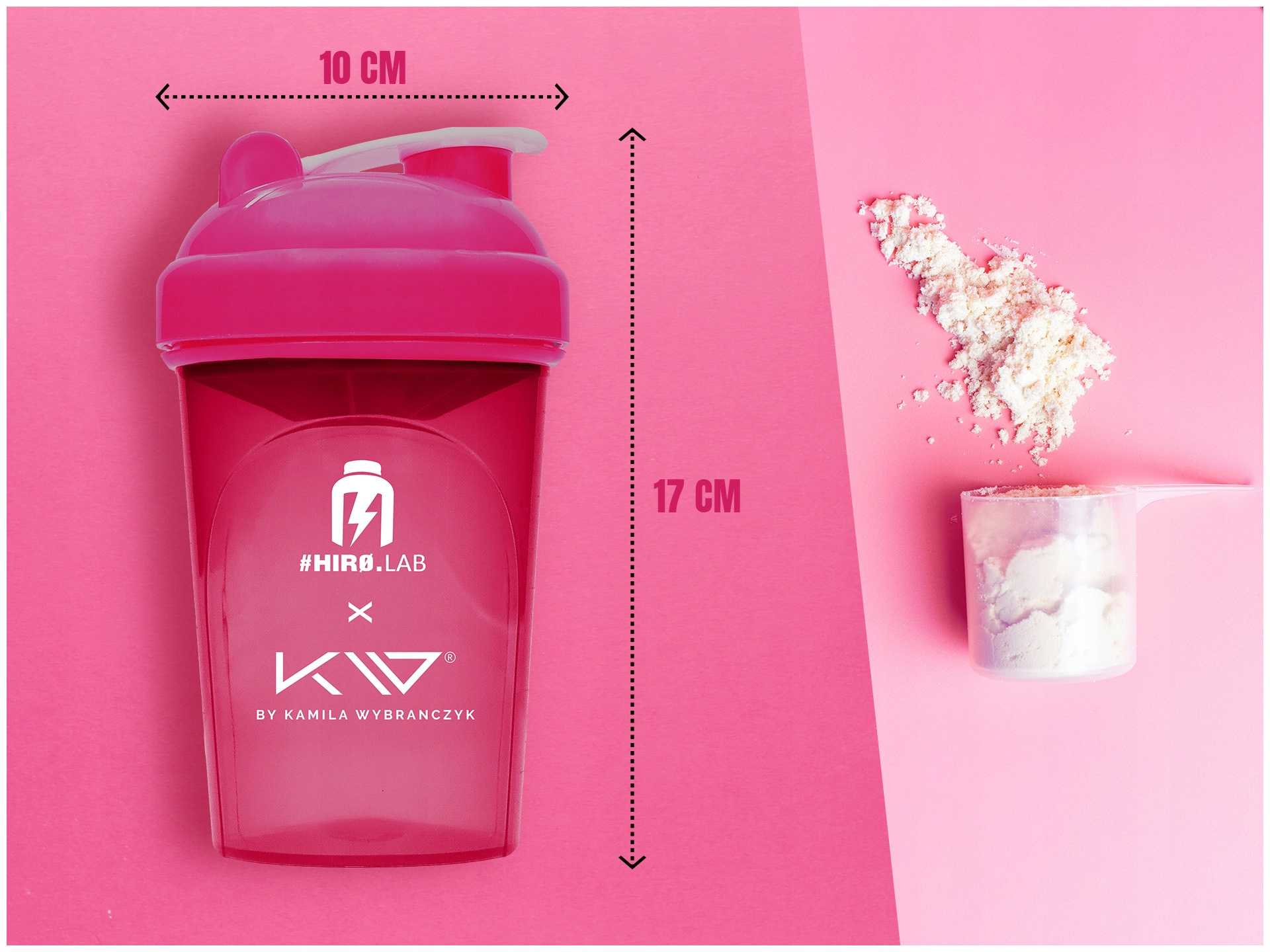 HIRO.LAB - Shaker Kamila Wybrańczyk - 500ml - Pink