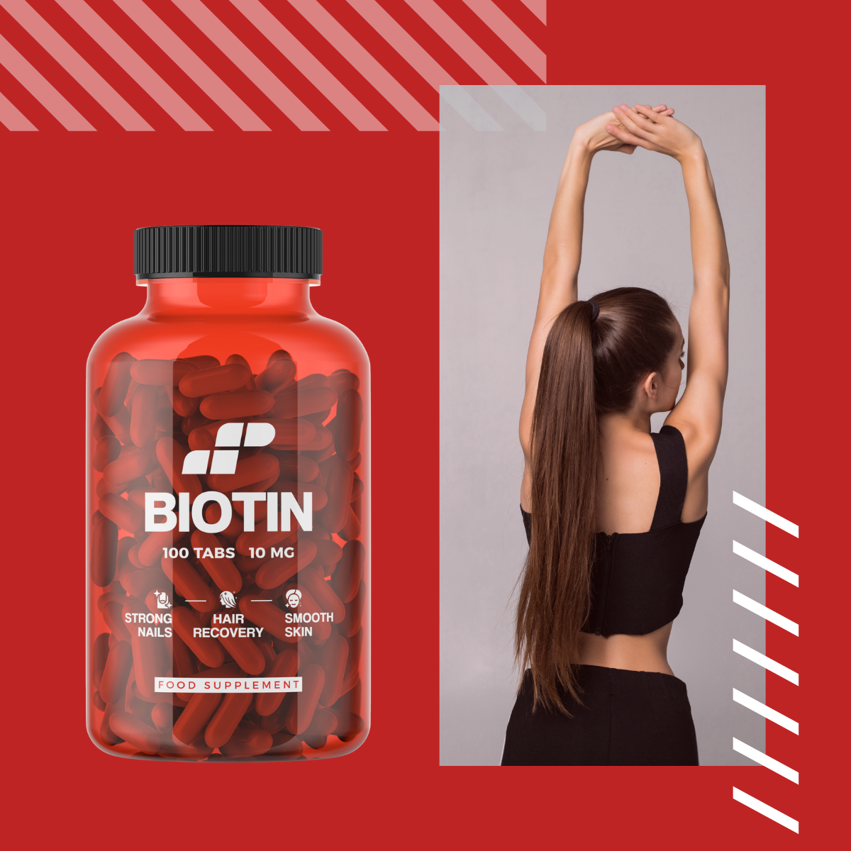 MP NUTRITION Biotin 10mg - 100tabs - Biotine
