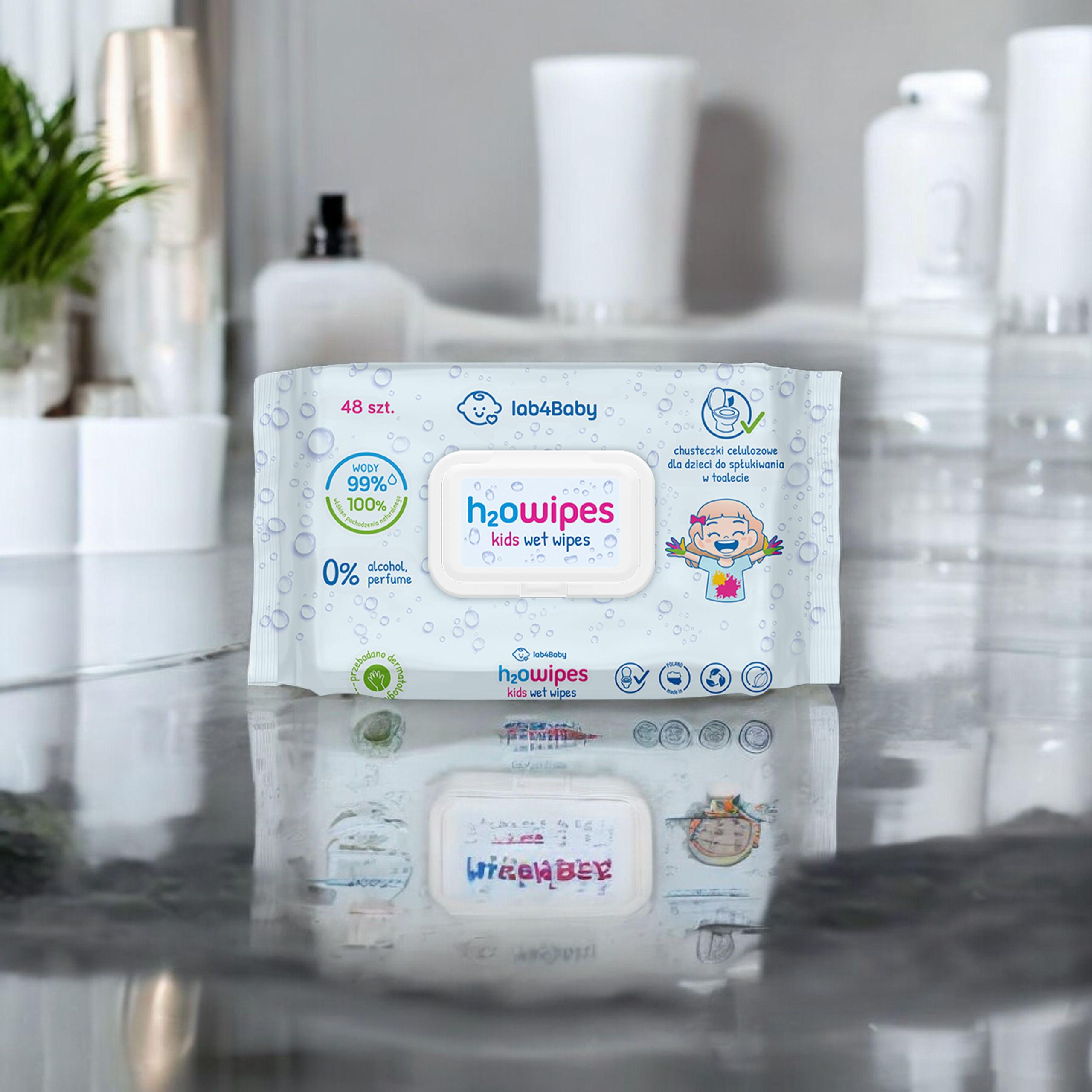 ALG PHARMA H2Owipes Kids Wet Wipes - 48szt. - Lingettes humides
