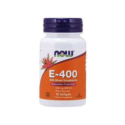 NOW Vitamin E-400 With Mixed Tocopherols - 50softgels - Vitamine E avec Tocophérols Mixtes