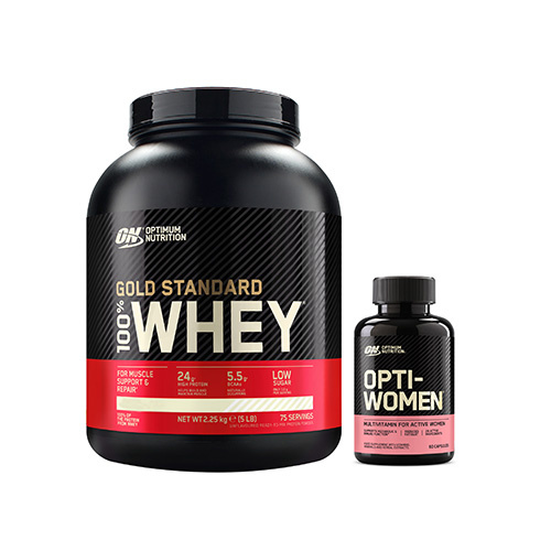 OPTIMUM NUTRITION Whey Gold Standard - 2270g* + Opti Women - 60caps