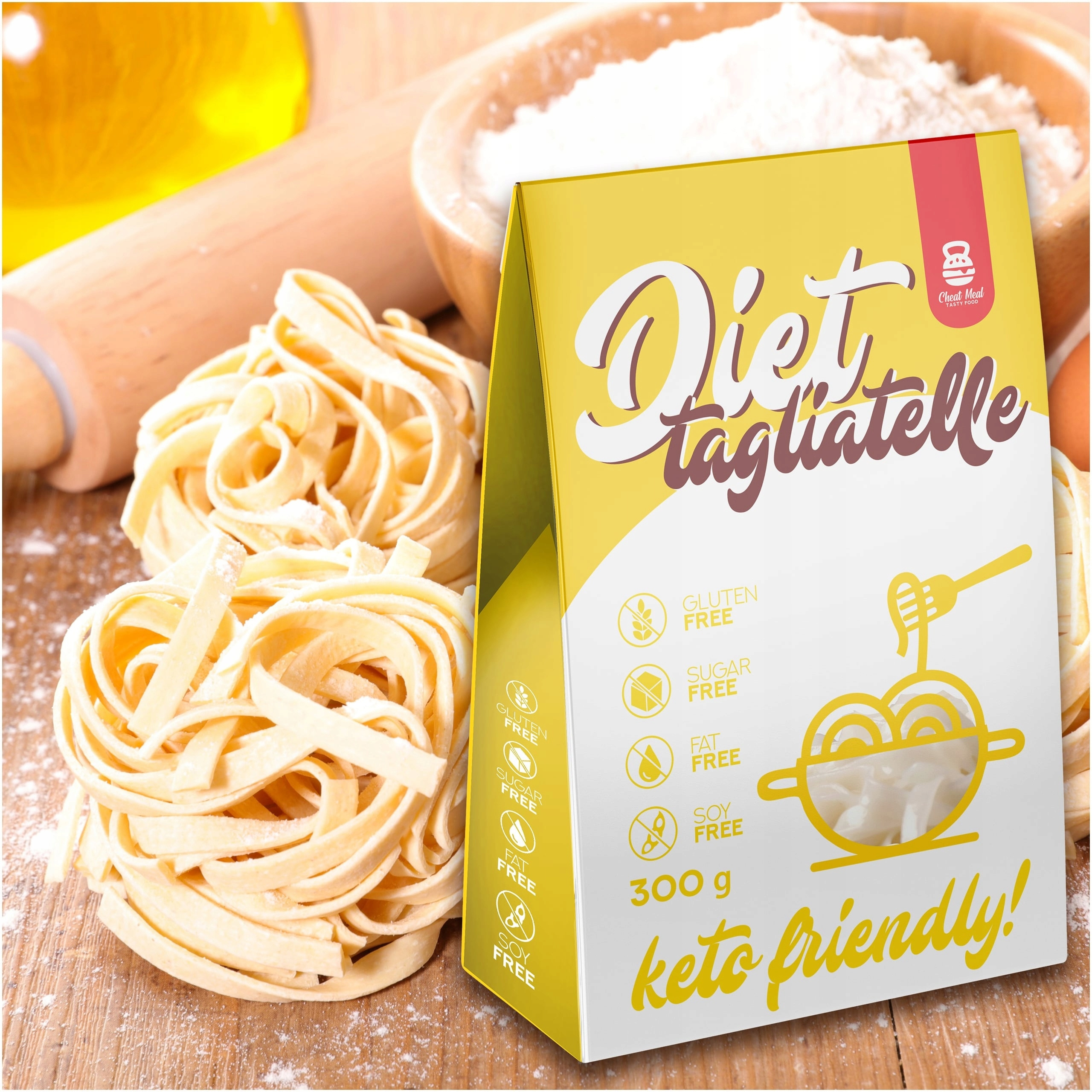Cheat Meal Nutrition Diet Tagliatelle - 400g (300g netto) - Pâtes Konjac