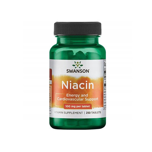 SWANSON Niacin 100mg - 250tabs - LIQUIDATION 31-10