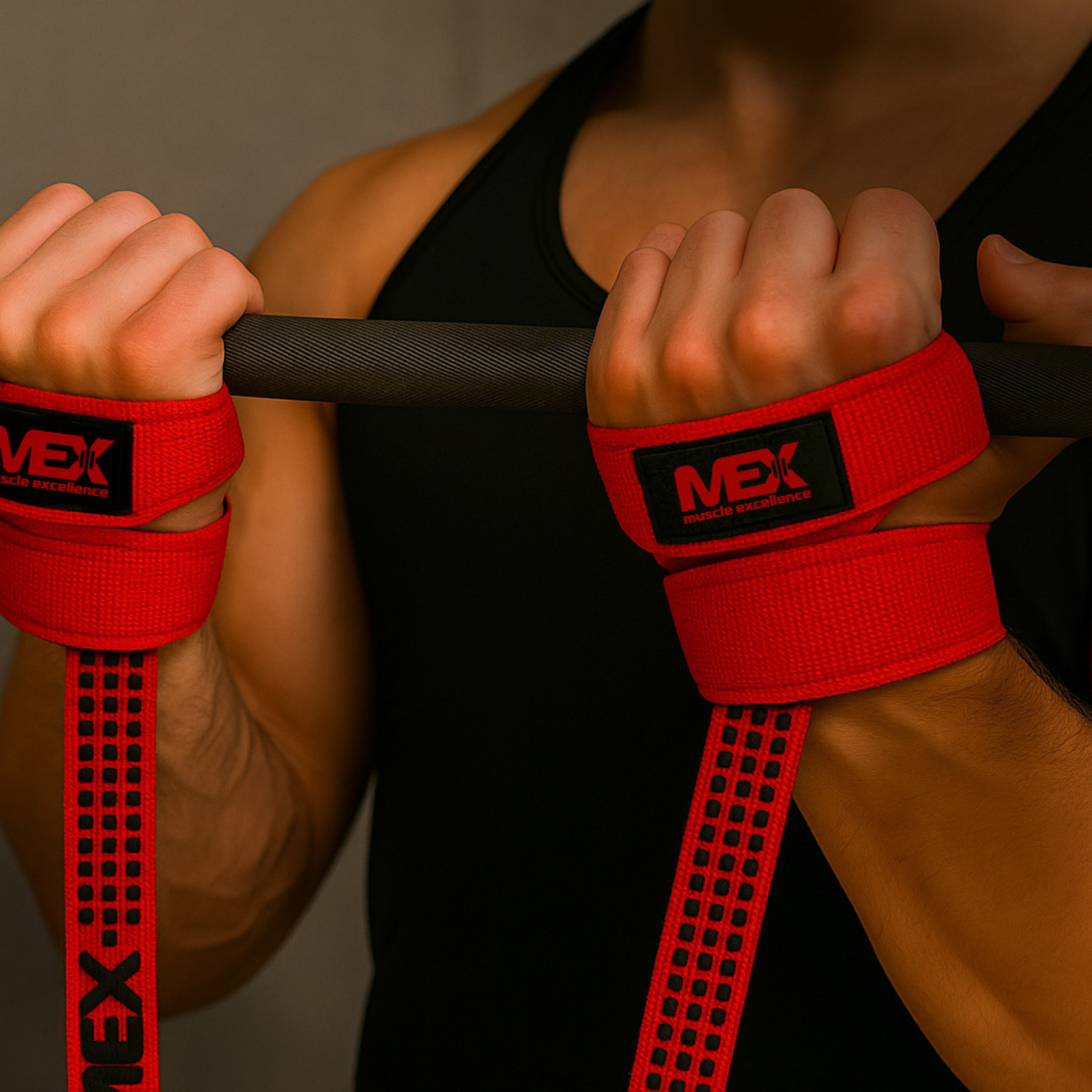 MEX NUTRITION - Sangles de levage - Rouge - SOLDES pol_pl_MEX-NUTRITION-Lift-Straps-Red-56cm-WYPRZEDAZ-43230_5