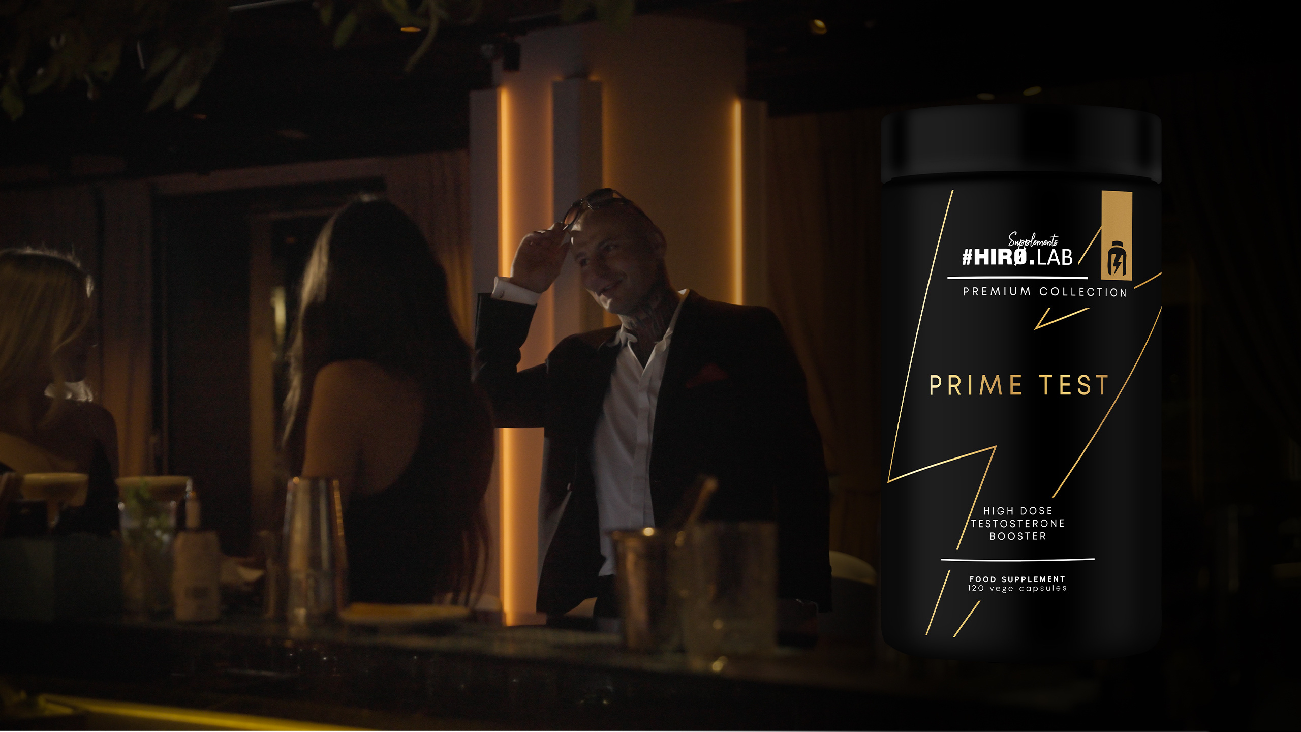 Pack: HIRO.LAB Prime Test - 120vcaps. + Magnet - 90vcaps. + HIRO.LAB Zinc - 120 vcaps - Cynk