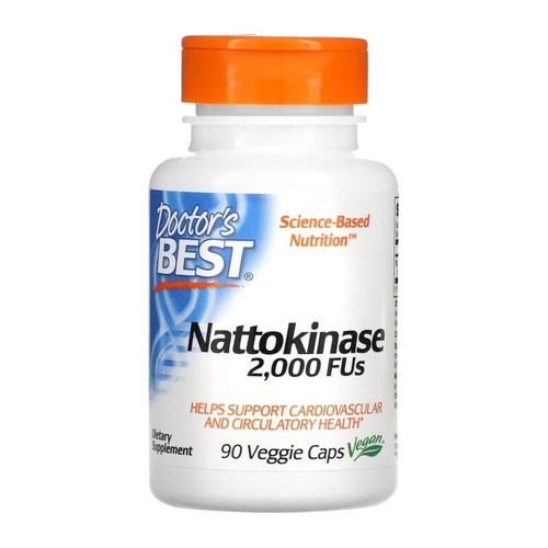 DOCTOR'S BEST - Nattokinase 2000 FUs - 90 gélules végétales.